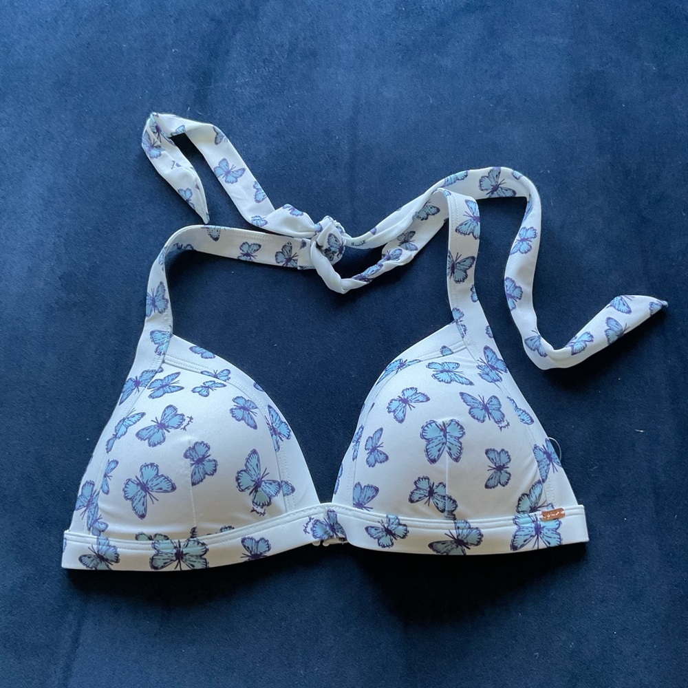 NWOT Victoria’s‎ Secret Pink Butterfly Halter Push Up Swim Top